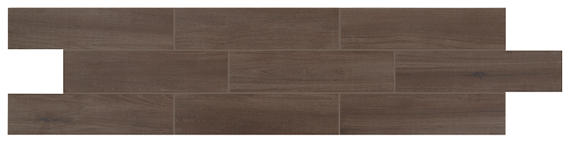 8x8 D_segni Terrazzo Scroll Vine  Patterned Encaustic-Look Matte Smooth Porcelain Tile Graphite Brown