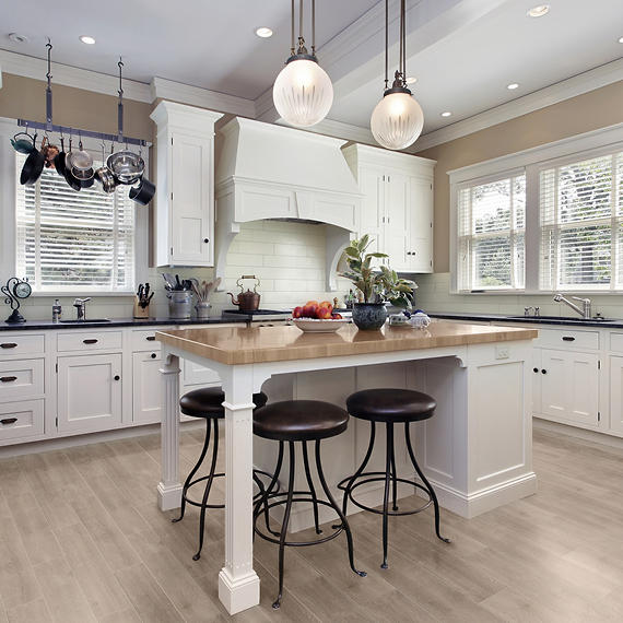 6x36 Platinum  Natural Wood-Look Matte Smooth Porcelain Tile Greige