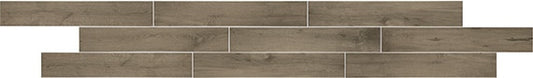 6x36 Sleigh Creek  Natural Wood-Look Matte Smooth Porcelain Tile Mocha Wood