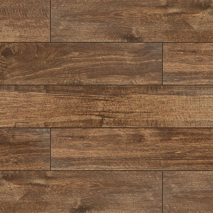 6x48 American Estates  Natural Wood-Look Matte Smooth Porcelain Tile Rustic Brown