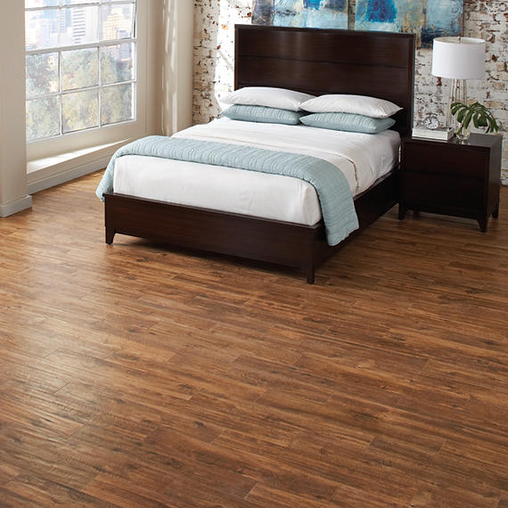 6x48 American Estates  Natural Wood-Look Matte Smooth Porcelain Tile Rustic Brown