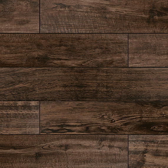6x48 American Estates  Natural Wood-Look Matte Smooth Porcelain Tile Spice Brown