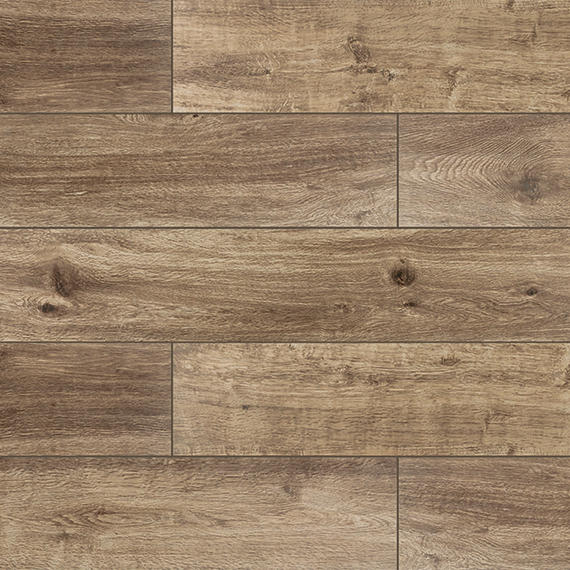 8x48 American Estates  Natural Wood-Look Matte Smooth Porcelain Tile Warm Brown
