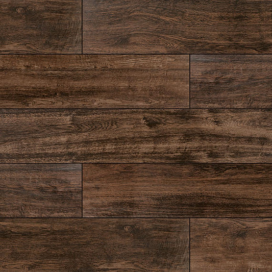 8x48 American Estates  Natural Wood-Look Matte Smooth Porcelain Tile Spice Brown