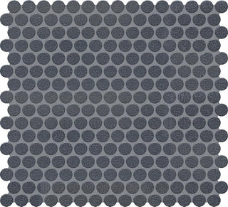 13x11 Inyo Penny Round Mosaic Fabric-Look Satin Textured Porcelain Tile