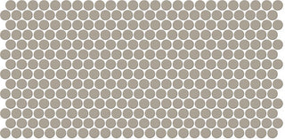 10x22 Keystones Circle Penny Round Mosaic Solid-Color Matte Smooth Porcelain Tile
