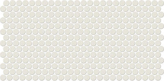 10x22 Keystones Circle Penny Round Mosaic Solid-Color Matte Smooth Porcelain Tile