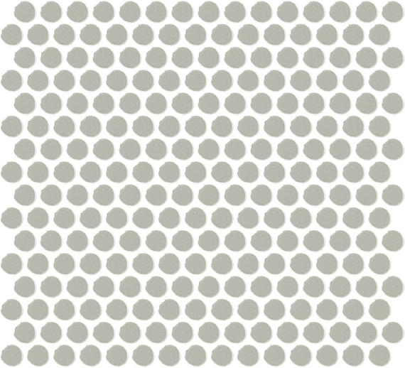 13x11 Color Wheel Mosaic Circle Penny Round  Mosaic Solid-Color Glossy Smooth Ceramic Tile Pale Gray