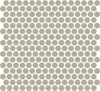 13x11 Color Wheel Mosaic Circle Penny Round Mosaic Solid-Color Glossy Smooth Ceramic Tile