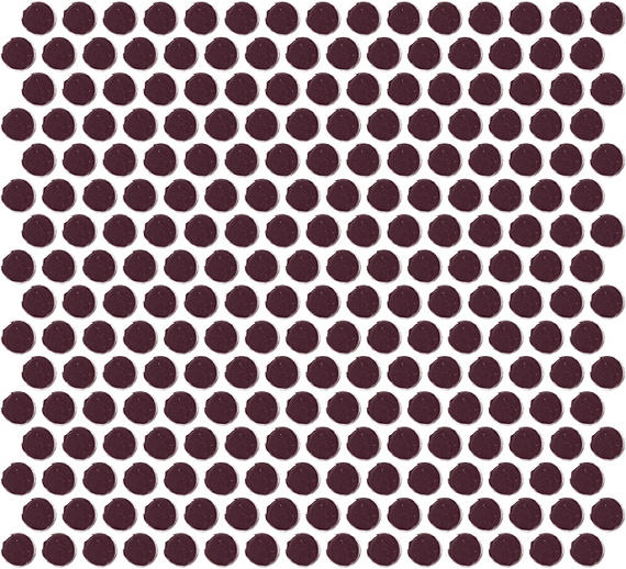 13x11 Color Wheel Mosaic Circle Penny Round  Mosaic Solid-Color Glossy Smooth Ceramic Tile Purple