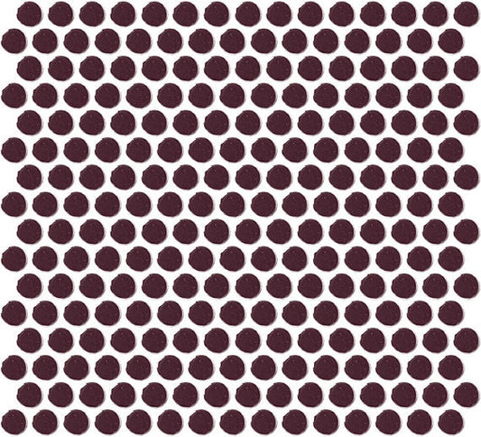 13x11 Color Wheel Mosaic Circle Penny Round  Mosaic Solid-Color Glossy Smooth Ceramic Tile Purple