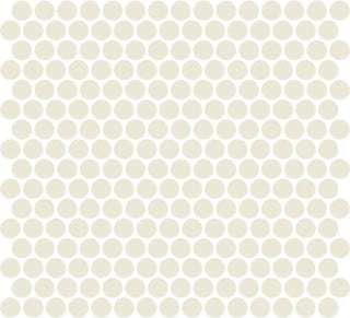 13x11 Color Wheel Mosaic Circle Penny Round Mosaic Solid-Color Matte Smooth Ceramic Tile