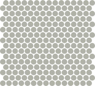 13x11 Color Wheel Mosaic Circle Penny Round Mosaic Solid-Color Matte Smooth Ceramic Tile