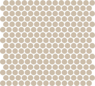 13x11 Color Wheel Mosaic Circle Penny Round Mosaic Solid-Color Matte Smooth Ceramic Tile