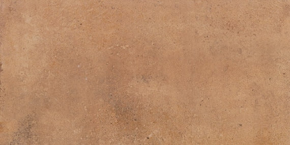 12x24 Rekindle  Stepwise Concrete-Look Matte Smooth Porcelain Tile Clay Orange