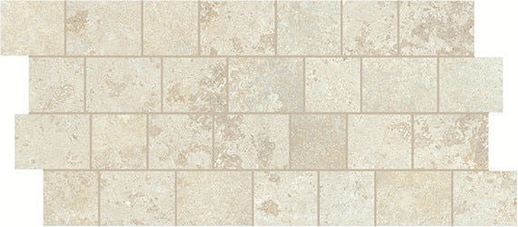 12x24 Uniche  Mosaic Stone-Look Matte Smooth Porcelain Tile Light Beige
