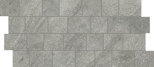 12x24 Uniche  Mosaic Stone-Look Matte Smooth Porcelain Tile Slate Gray