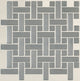 12x12 Metallica Random Pattern  Mosaic Metallic-Look Satin Smooth Metal Tile Silver Gray