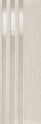 10x30 Apothesis   Natural-Look Matte 3D-Geometric Grooved Porcelain Tile Canvas Gray
