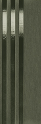 10x30 Apothesis   Natural-Look Matte 3D-Geometric Grooved Porcelain Tile Forest Green