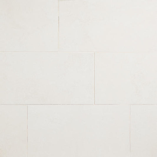 12x24 Haddonstone Light Veining  Stepwise Stone-Look Matte Smooth Porcelain Tile Peony Beige