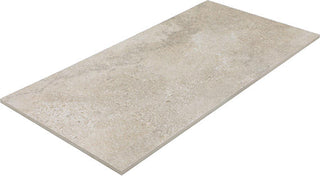 Dawn Beige - 12x24 Haddonstone Light Veining Stepwise Stone-Look Matte Smooth Porcelain Tile