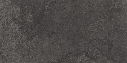12x24 Haddonstone Light Veining  Stepwise Stone-Look Matte Smooth Porcelain Tile Velvet Black