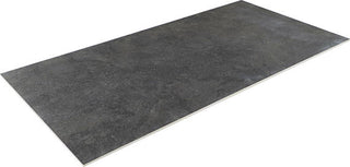 Velvet Black - 12x24 Haddonstone Light Veining Stepwise Stone-Look Matte Smooth Porcelain Tile