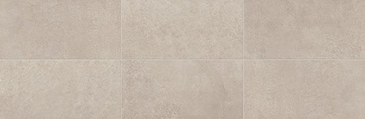 12x24 Chord  Natural Concrete-Look Polished Smooth Porcelain Tile Light Greige