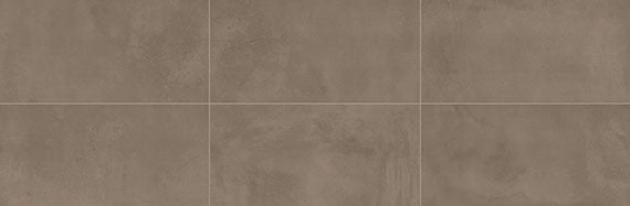 12x24 Chord  Natural Concrete-Look Polished Smooth Porcelain Tile Mocha Brown