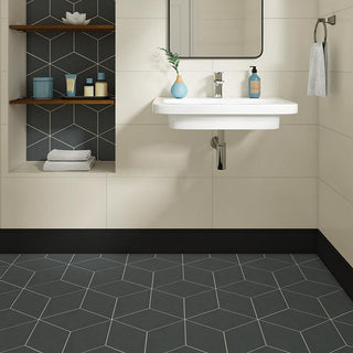 Cream White - 12x24 Neoconcrete Natural Concrete-Look Polished Smooth Porcelain Tile