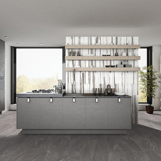 Striped Gray - 12x24 Vertuo Light Veining Scratch Resistant Natural Stone-Look Matte Smooth Porcelain Tile