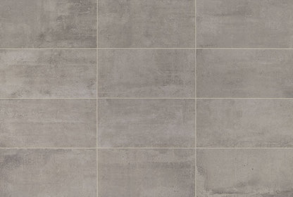 12x24 Union  Natural Concrete-Look Matte Smooth Porcelain Tile Soft Gray