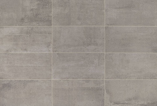 12x24 Union  Natural Concrete-Look Matte Smooth Porcelain Tile Soft Gray