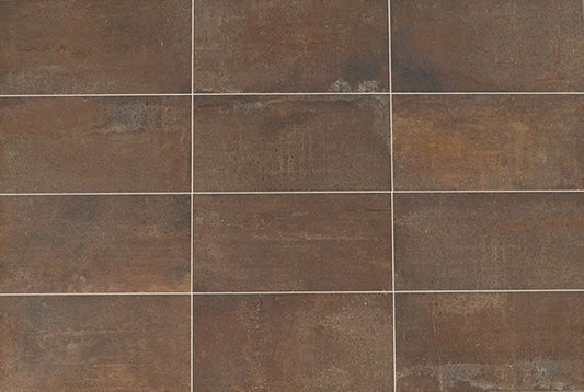 12x24 Union  Natural Concrete-Look Matte Smooth Porcelain Tile Brown