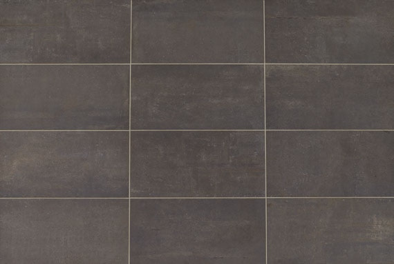 12x24 Union  Natural Concrete-Look Matte Smooth Porcelain Tile Black