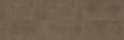 12x24 Chord  Natural Concrete-Look Matte Smooth Porcelain Tile Earth Brown