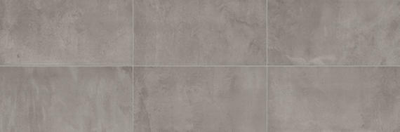 12x24 Chord  Natural Concrete-Look Matte Smooth Porcelain Tile Medium Gray