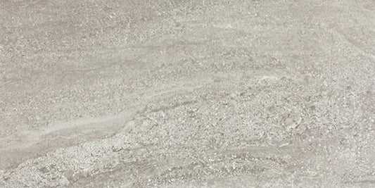 12x24 Advantage  Natural Stone-Look Matte Smooth Ceramic Tile Light Gray