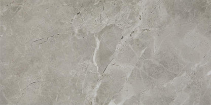 12x24 Platinum  Natural Marble-Look Matte Smooth Porcelain Tile Dove Gray