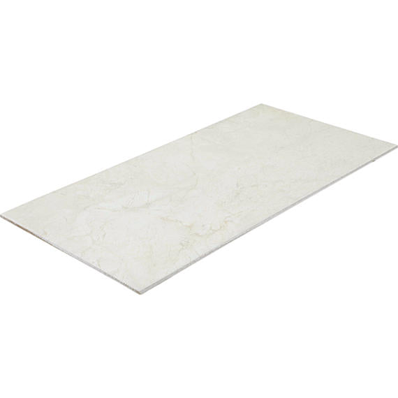 12x24 Platinum  Natural Marble-Look Matte Smooth Porcelain Tile Light Gray