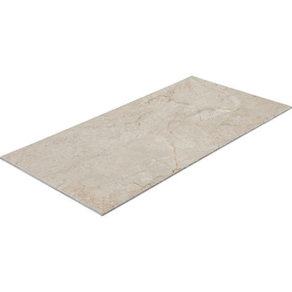 12x24 Platinum  Natural Marble-Look Matte Smooth Porcelain Tile Taupe