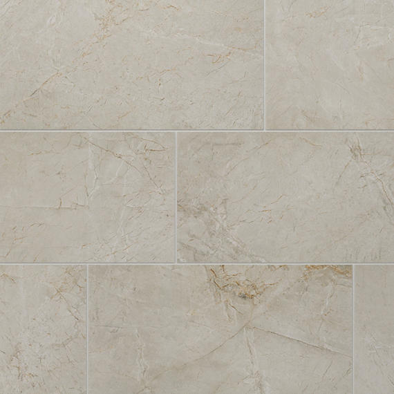 12x24 Platinum  Natural Marble-Look Matte Smooth Porcelain Tile Dark Beige