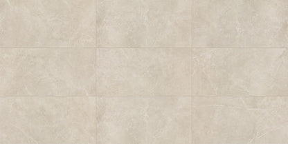 12x24 Prime  Natural Stone-Look Matte Smooth Ceramic Tile Cream Beige