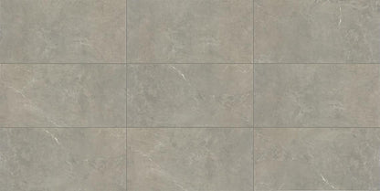 12x24 Prime  Natural Stone-Look Matte Smooth Ceramic Tile Dark Gray
