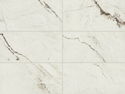 12x24 Foyer Natural Marble-Look Matte Smooth Porcelain Tile