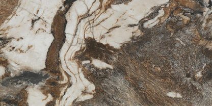 12x24 Foyer  Natural Marble-Look Matte Smooth Porcelain Tile Black Gold
