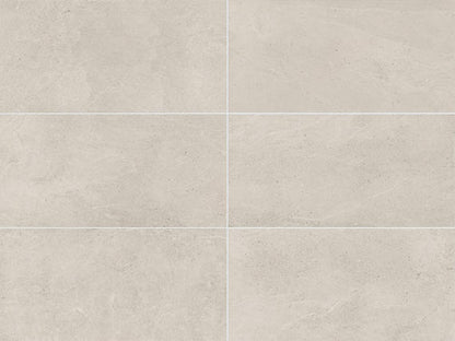 12x24 Primstone  Natural Stone-Look Matte Smooth Porcelain Tile Beige