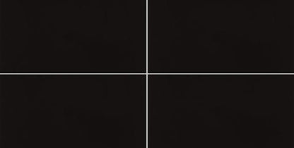 12x24 Pure  Natural Solid-Color Matte Smooth Porcelain Tile Jet Black