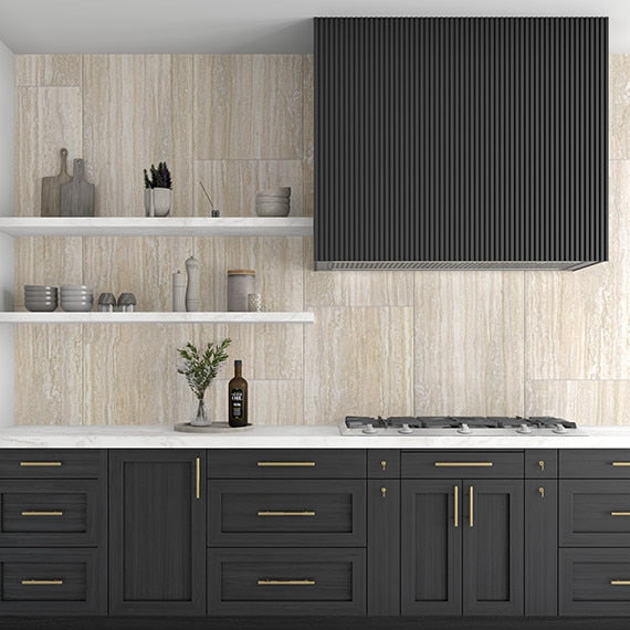 12x24 Reservorio  Natural Stone-Look Matte Smooth Porcelain Tile Beige